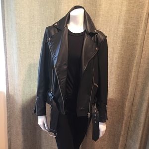 Lost Ink Black Motorcycle leather jacket